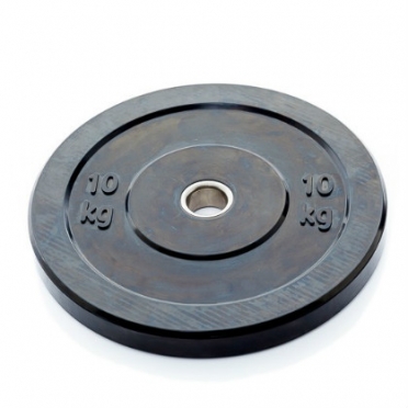 Muscle Power Bumper Plate 10 kg Ø 50 mm zwart MP807